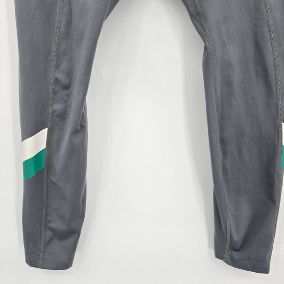 Nike Women's Dri-Fit Striped Detail Leggings Gray White Green Size Medium‎ - Picture 6 of 10